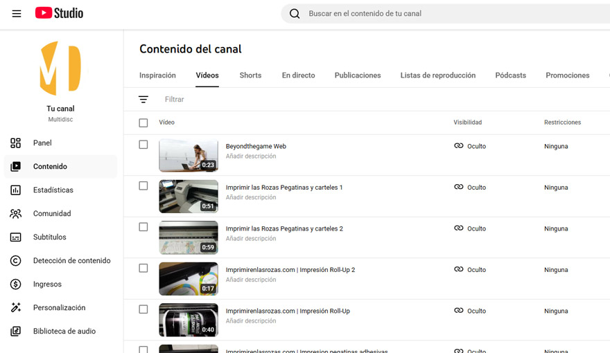 Crear Canal de Youtube + Manual